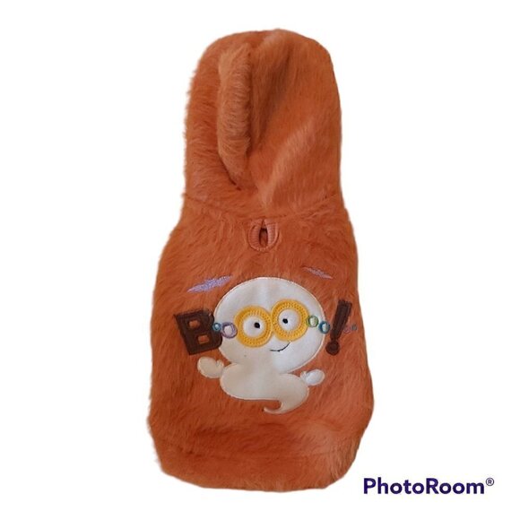 NWOT WARM Faux Fur Fall/Winter/Spring Ghost Hoodie For Dogs - Size Large - Picture 2 of 8